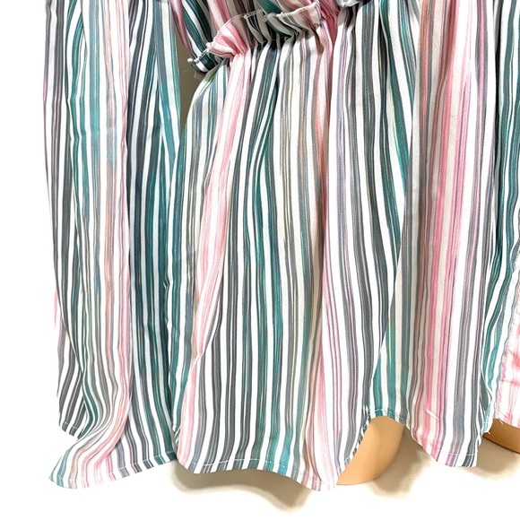 Catherine Malandrino Florrie Striped Blouse Medium - Picture 9 of 11